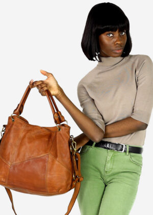 Marco Mazzini nahast naiste käekott – Pruun - Pilt 4
