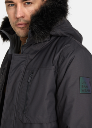 HUPPA meeste talveparka David tumehall KUNSTKARVAGA 200 grammi soojustusega-vihma ja tuulekindel-KOHE LAOS VIIMANE- SUPER HIND - Image 2