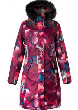 HUPPA pikem bordoo mustriline naiste talveparka Vienna-KOHE LAOS XS-VIIMASED-SUPER HIND