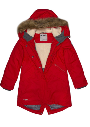 HUPPA tüdrukute talveparka Vivian punane KUNSTKARVAGA 200 gr soojustusega-vihma ja tuulekindel-KOHE LAOS VIIMANE- SUPER HIND - Image 7