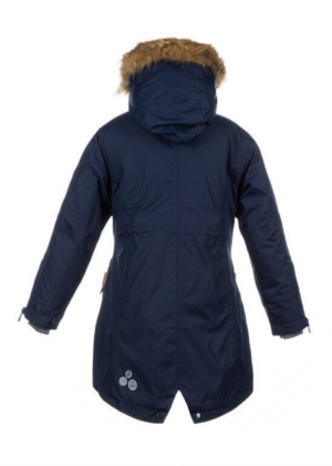 HUPPA tüdrukute talveparka Vivian tumesinine KUNSTKARVAGA 200 gr soojustusega-vihma ja tuulekindel-KOHE LAOS VIIMANE- SUPER HIND - Image 4