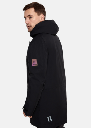 Huppa meeste kevad-sügis parka Marlo must (40 gr soojustusega) - Pilt 4