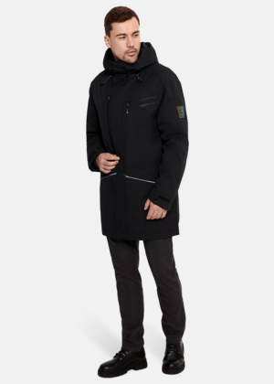 Huppa meeste kevad-sügis parka Marlo must (40 gr soojustusega) - Pilt 2