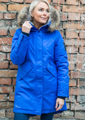 HUPPA naiste talveparka Vivian sinine NATURAALKARVAGA 200 gr soojustusega-vihma ja tuulekindel-KOHE LAOS - Image 2