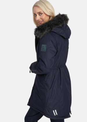 HUPPA  naiste talveparka VIVIAN tumesinine KUNSTKARVAGA(200 gr soojustusega) - Image 3