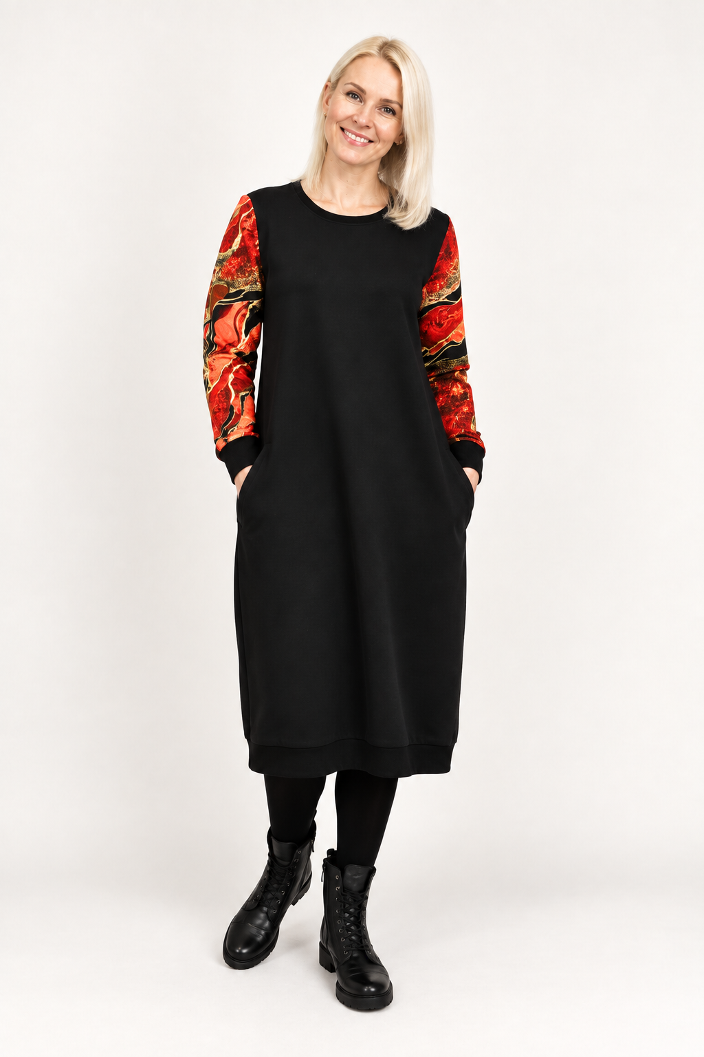 Naiste dresskleit Marmor punane