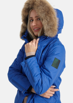 HUPPA naiste talveparka Vivian sinine NATURAALKARVAGA 200 gr soojustusega-vihma ja tuulekindel-KOHE LAOS - Image 4