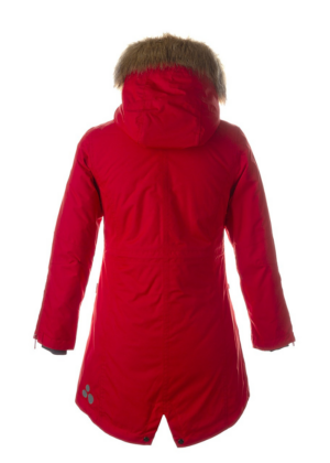 HUPPA tüdrukute talveparka Vivian punane KUNSTKARVAGA 200 gr soojustusega-vihma ja tuulekindel-KOHE LAOS VIIMANE- SUPER HIND - Image 4