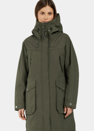 DIDRIKSONS naiste kevad-sügis parka  THELMA roheline  suurus 52(rind 134 cm)-KOHE LAOS - Image 1