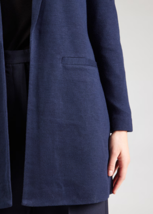 VERO MODA tumesinine pehmest kangast jakk Verina-UUDIS-KOHE LAOS - Image 9