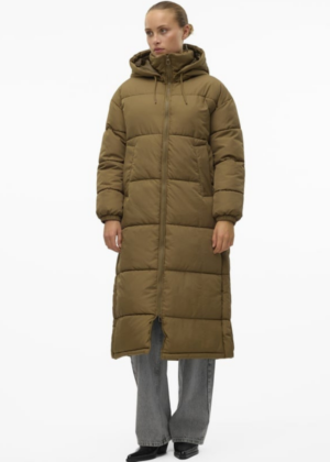 VERO MODA pikk over sized lõikega naiste talvemantel roheline-NB!Telli tavapärasest number väiksem suurus-SUPER HIND - Image 2