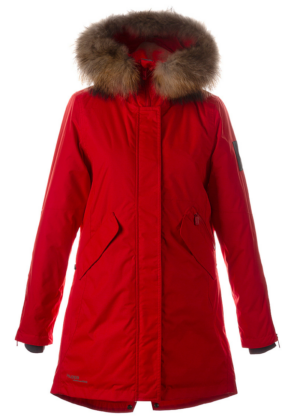 HUPPA naiste talveparka Vivian punane NATURAALKARVAGA 200 gr soojustusega-KOHE LAOS VIIMASED - Image 7