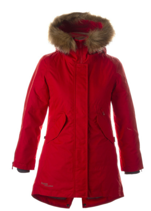 HUPPA tüdrukute talveparka Vivian punane KUNSTKARVAGA 200 gr soojustusega-vihma ja tuulekindel-KOHE LAOS VIIMANE- SUPER HIND - Image 5