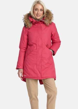 Huppa naiste talveparka Vivian fuksiaroosa naturaalkarvaga 200 gr soojustusega-vihma ja tuulekindel-kohe laos viimased - Image 10