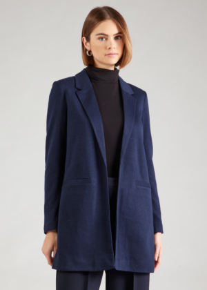 VERO MODA tumesinine pehmest kangast jakk Verina-UUDIS-KOHE LAOS - Image 4
