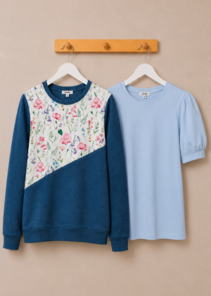 Yemi naiste käsitöö pusa Moon+Vero Moda puuvillane särk helesinine XXL-suurus-SUPER HIND - Pilt 1