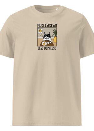 HILP unisex T-särk More espresso-Less Depresso - Pilt 4