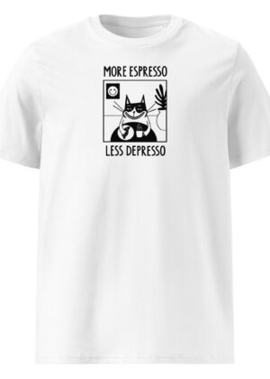 HILP unisex T-särk More espresso-Less Depresso - Pilt 7