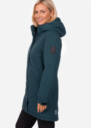 Huppa naiste sügis-talvine parka Janelle 160gr soojustusega petrool-UUDIS - Pilt 3